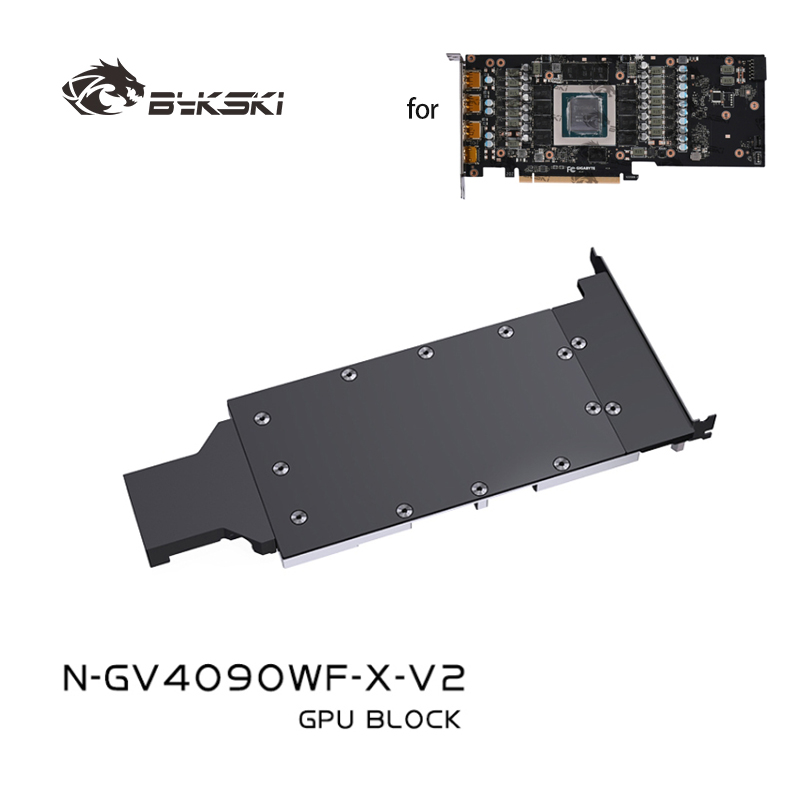 Rtx 4090 Water Block Full Cover - Bloque de refrigeración Bykski para tarjeta