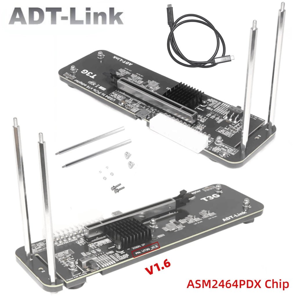 Gpu External Dock Egpu Thunderbolt 4 - ADT UT3G para NUC ITX STX,