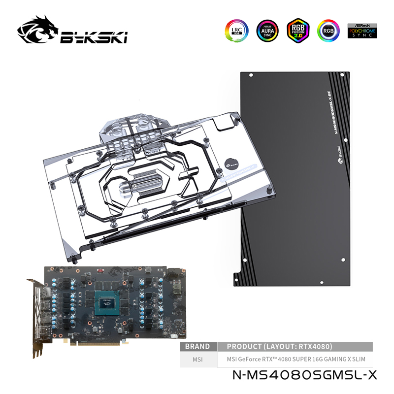 Rtx 4080 Water Cooling Block - Bykski bloque de agua para MSI