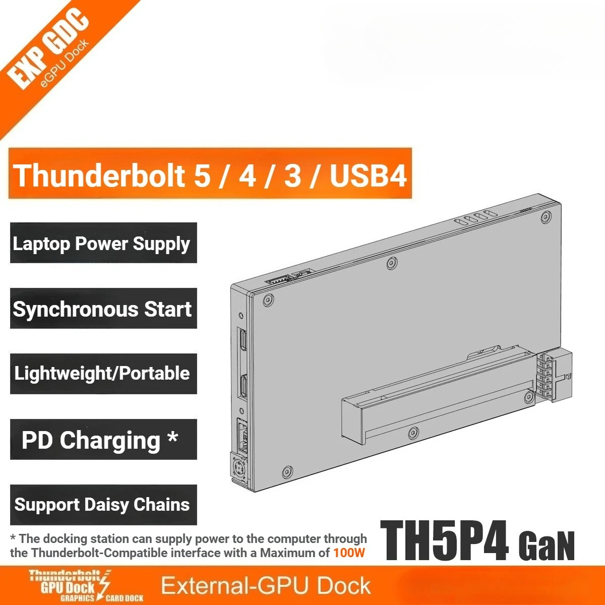 TH5P4GaN Laptop Thunderbolt 5/ - Gpu External Dock Egpu Thunderbolt 4 reseña y precio