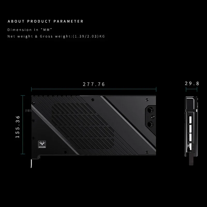 Granzon GBN-MS4090VES, bloque  - Rtx 4090 Water Block Full Cover reseña y precio