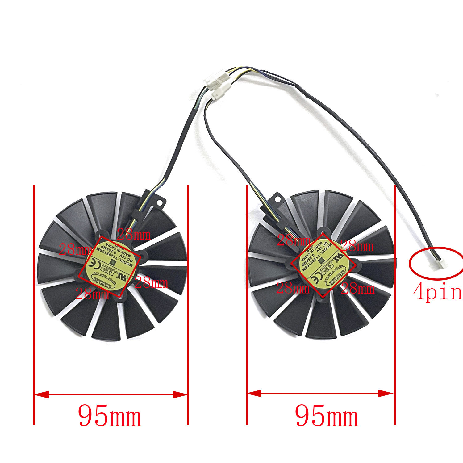 2x Ventilador de GPU T129215SM - Rtx 3090 24Gb Gddr6X reseña y precio